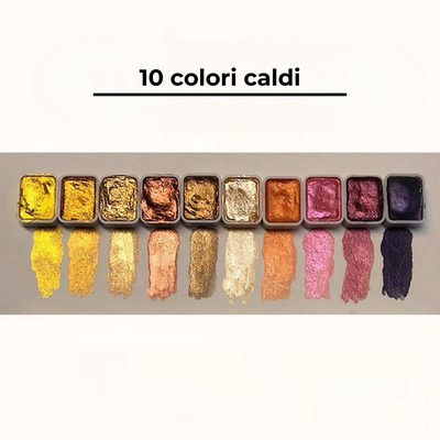 Acquerello perlato professionale – Brillantezza intensa e sfumature vivaci