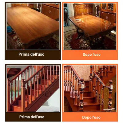 Set di 120 ml di balsamo per mobili in pelle