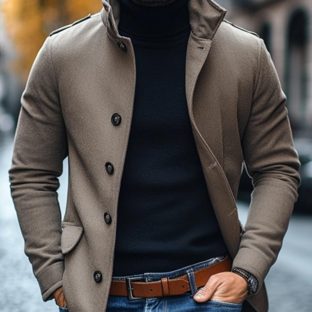 Cappotto slim fit da uomo | Moderno