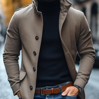 Cappotto slim fit da uomo | Moderno