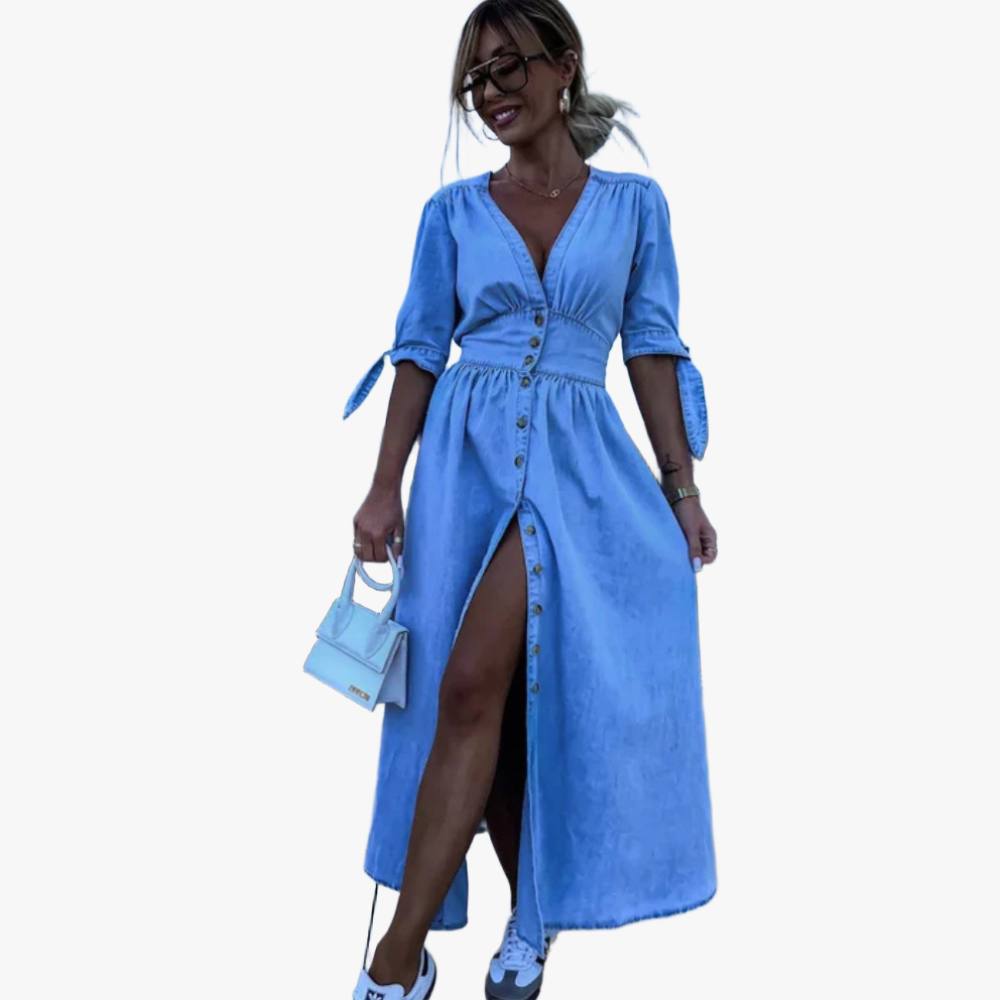 Abito Maxi con Dettagli Eleganti