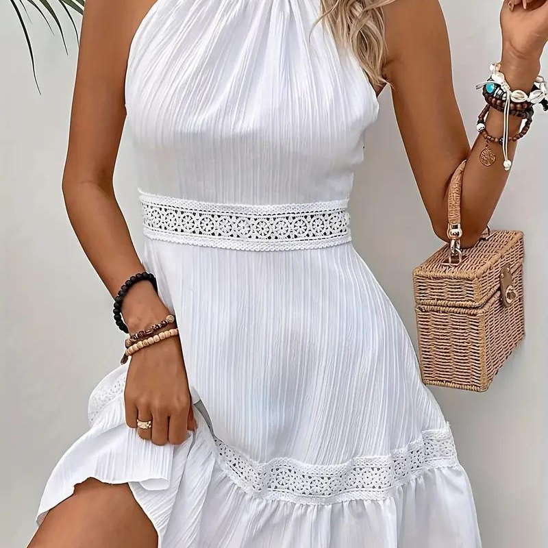 Abito Estivo con Dettagli in Pizzo