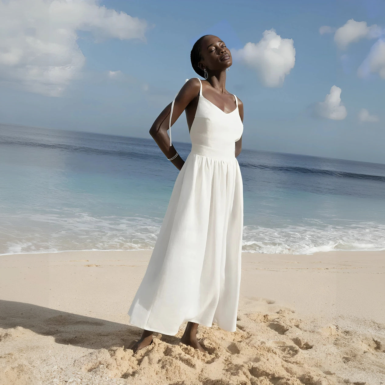 Abito Fluido Estivo con Dettagli Raffinati