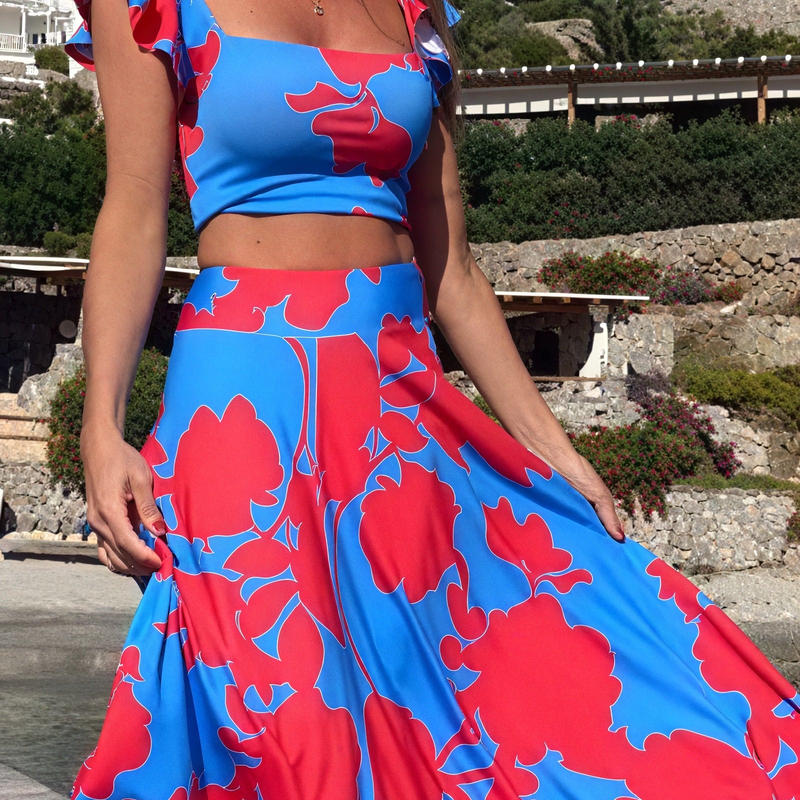 Abito Due Pezzi Floreale - Stile Vacanza