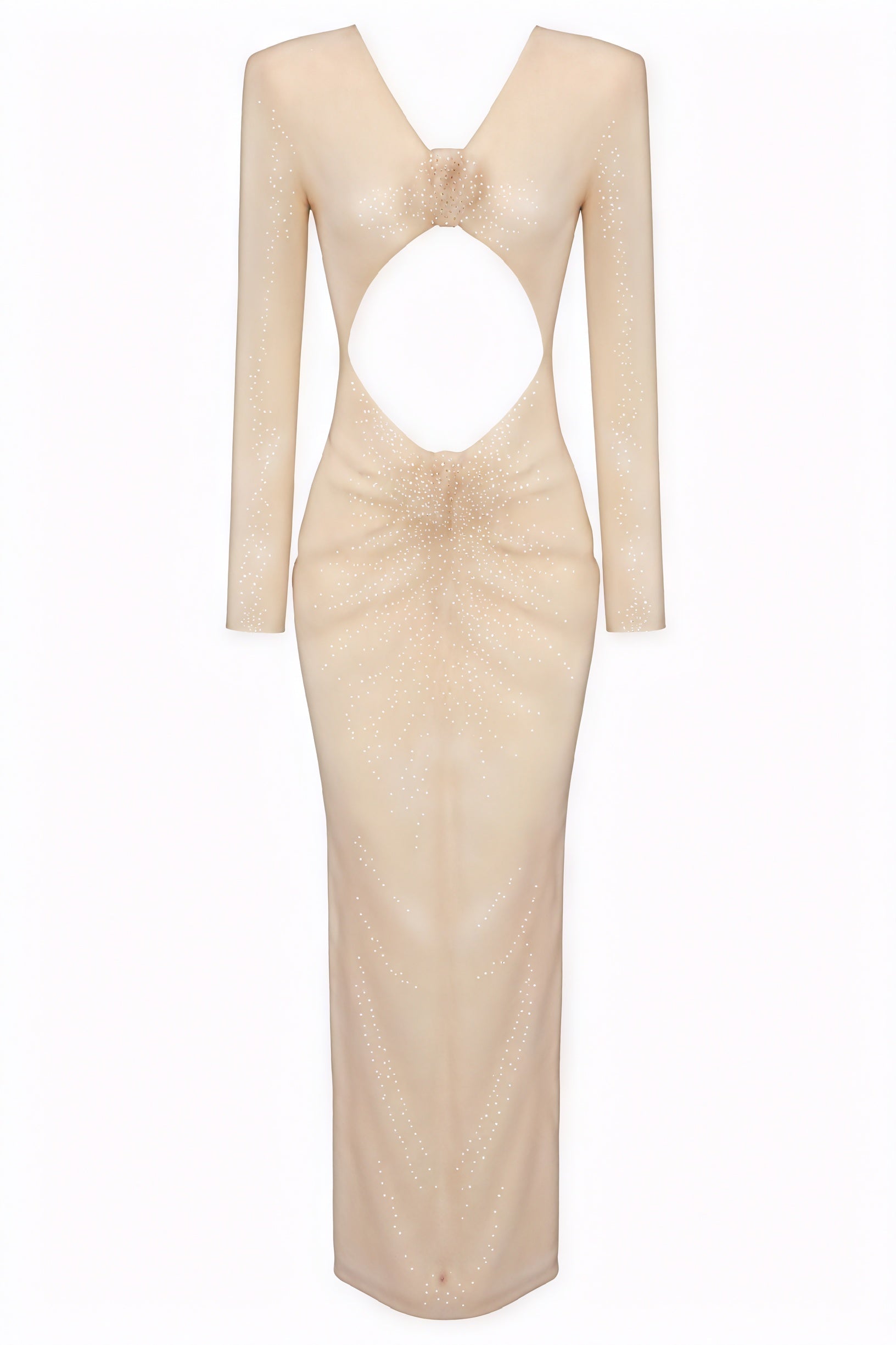 Abito Scintillante con Dettagli Floreali