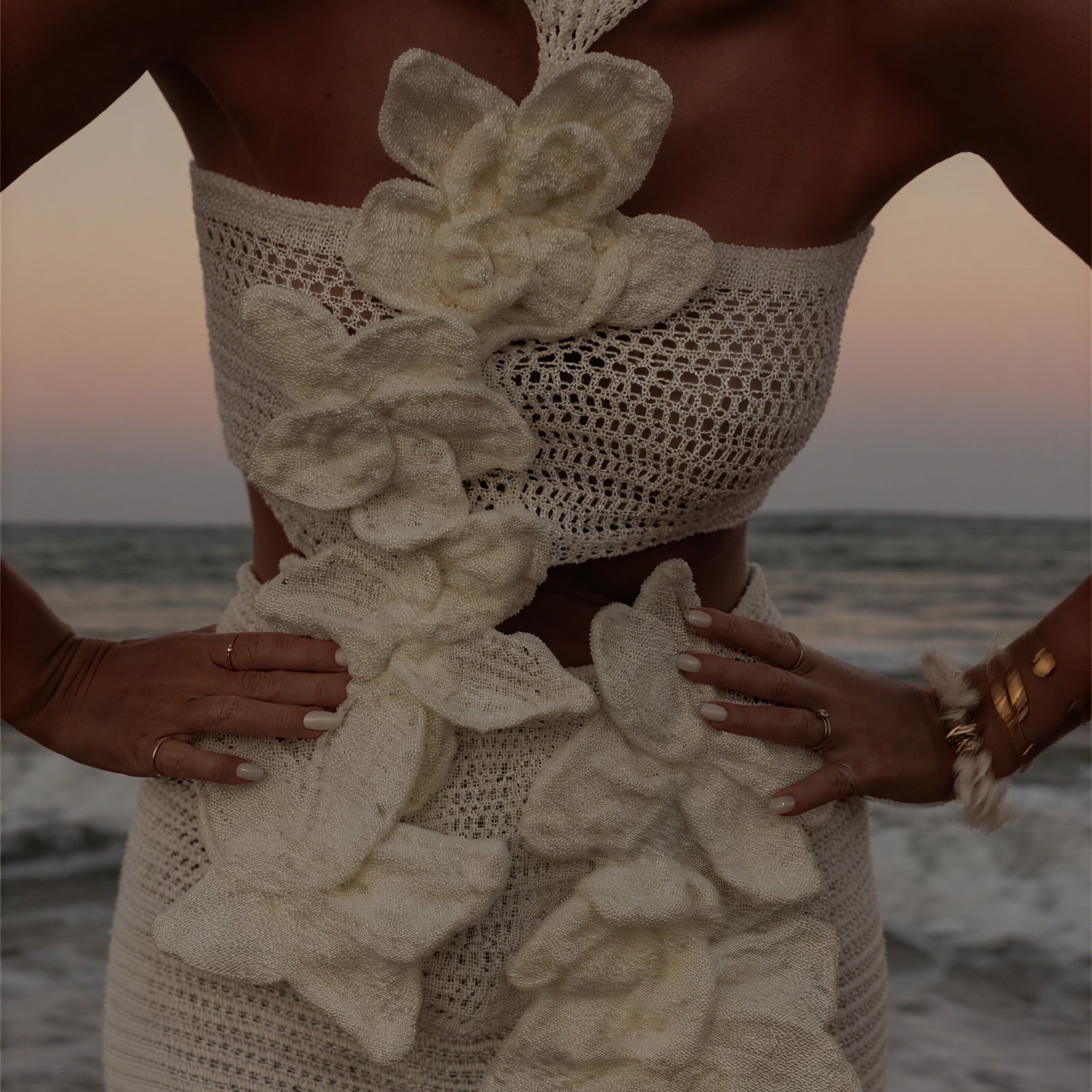 Abito Crochet Bohémien Due Pezzi