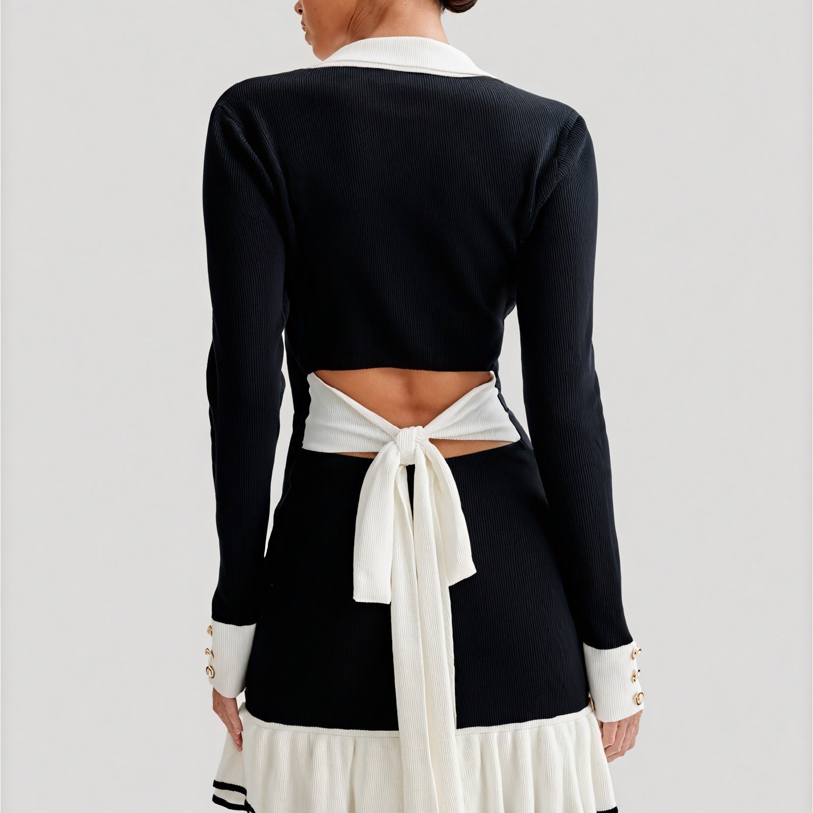 Abito Chic a Maniche Lunghe