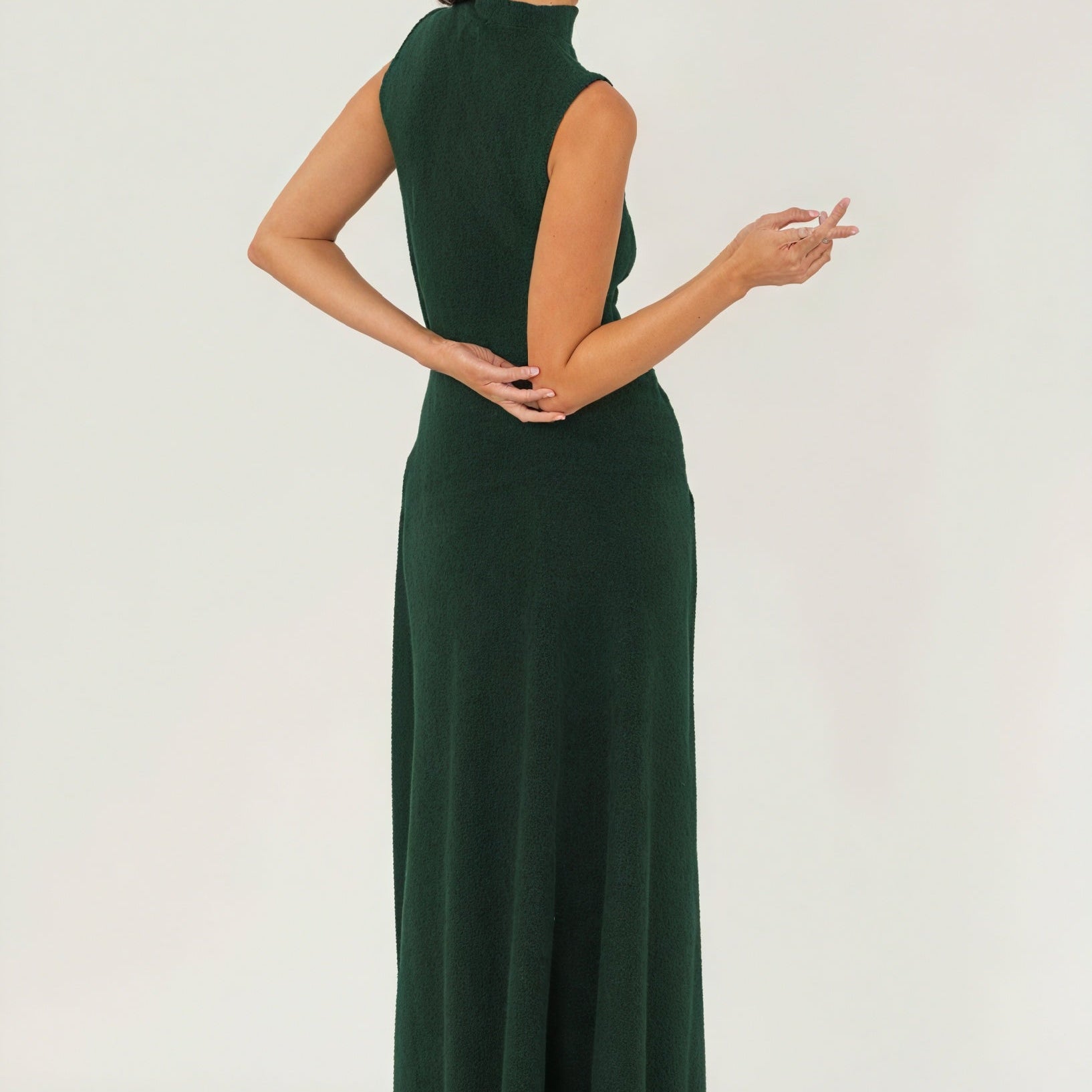 Abito Lungo con Drappeggio Sofisticato