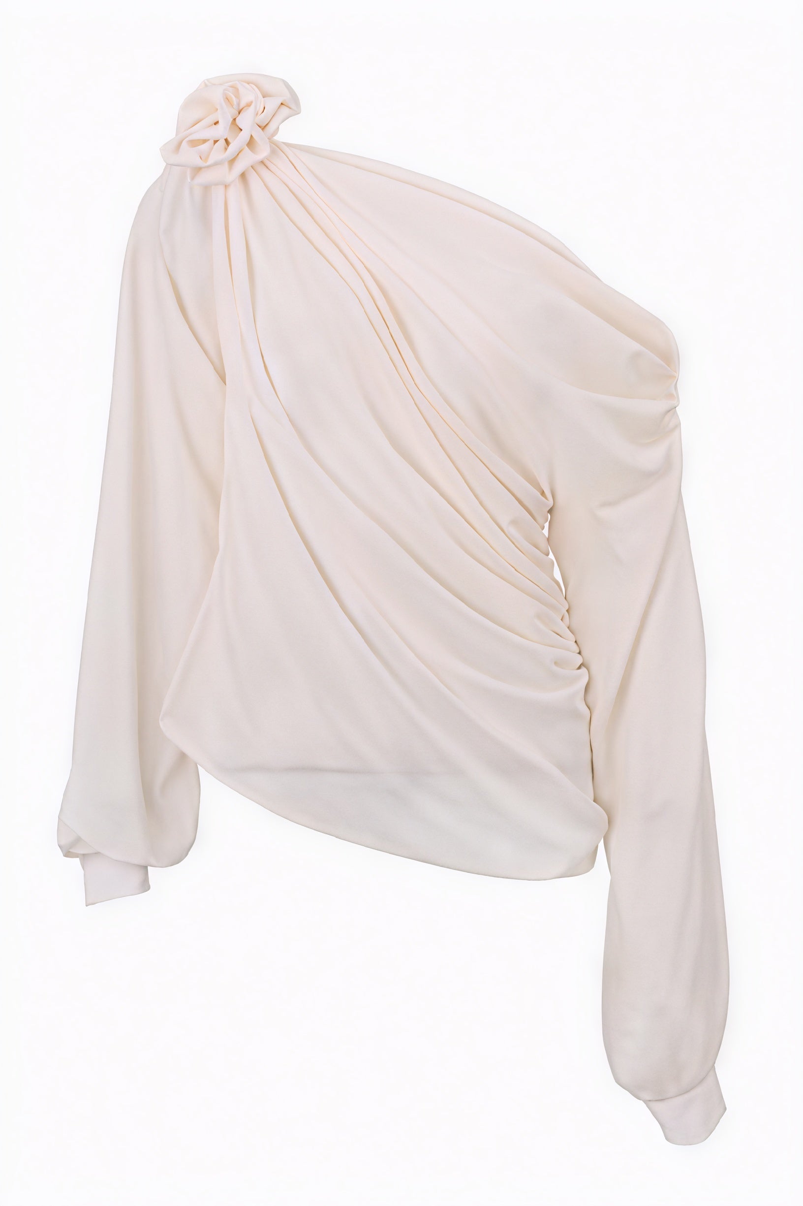 Abito Spalle Scoperte – Dettaglio Rosa Romantico