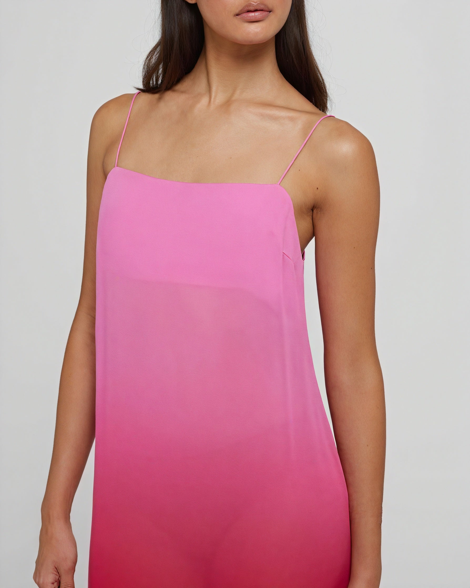 Abito Lungo Ombre – Spalline Sottili Senza Maniche