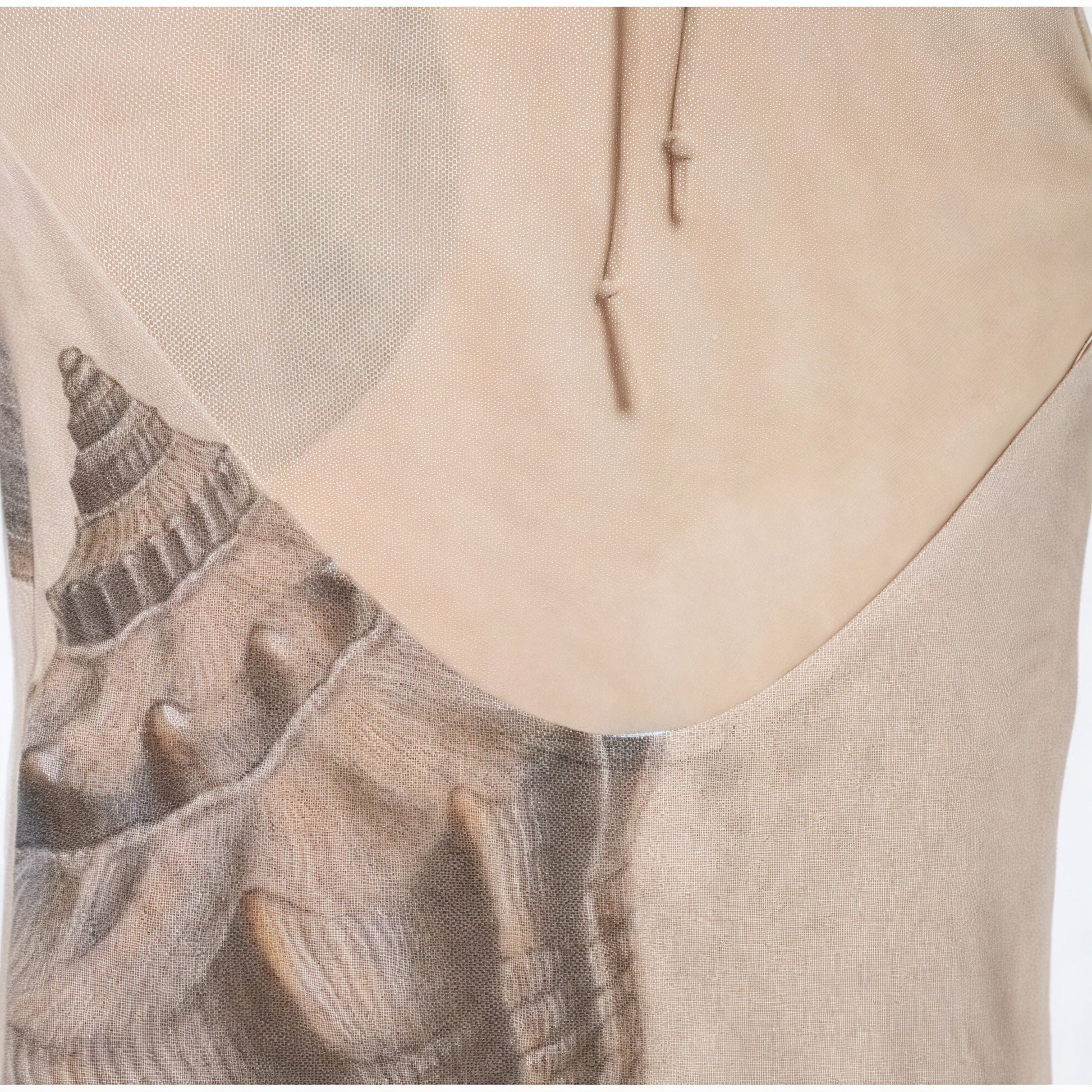 Abito Maxi Halter Stampa Unica Tessuto Testurizzato