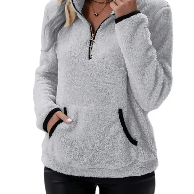 Pullover Harper Soft Touch con Texture Sherpa