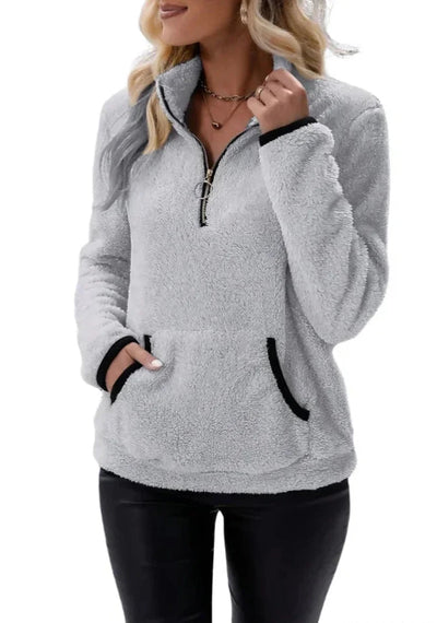 Pullover Harper Soft Touch con Texture Sherpa