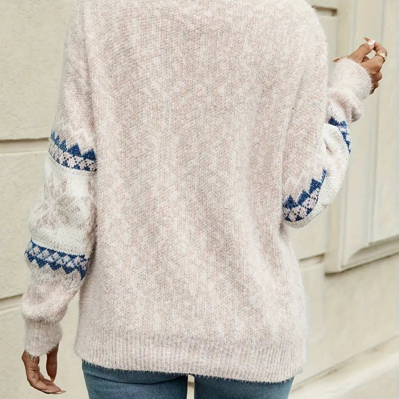 Maglione da donna con motivi islandesi