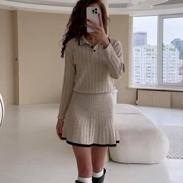 Abito o Completo in Maglia a Costine