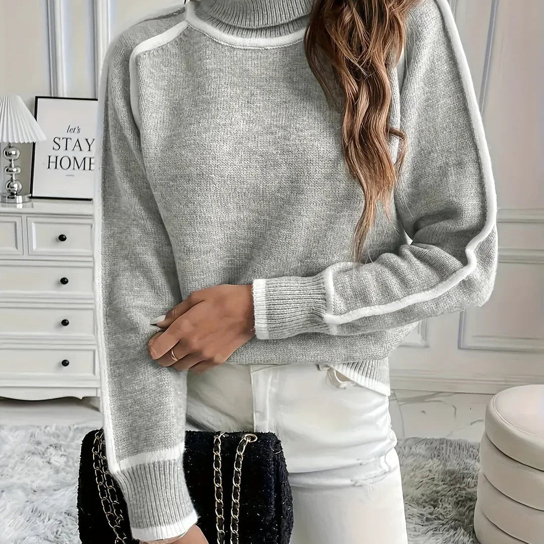 Maglione Invernale Collo Alto Morbido