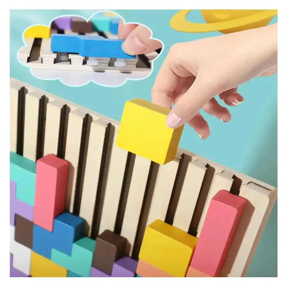 Gioco di impilamento in legno per adulti: relax, consapevolezza e concentrazione