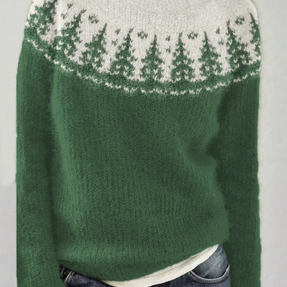 Maglione lavorato a maglia islandese da donna