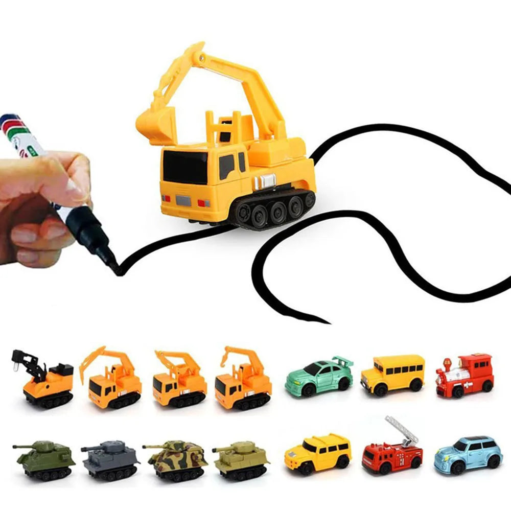 L'auto magica che segue i tuoi disegni come per magia