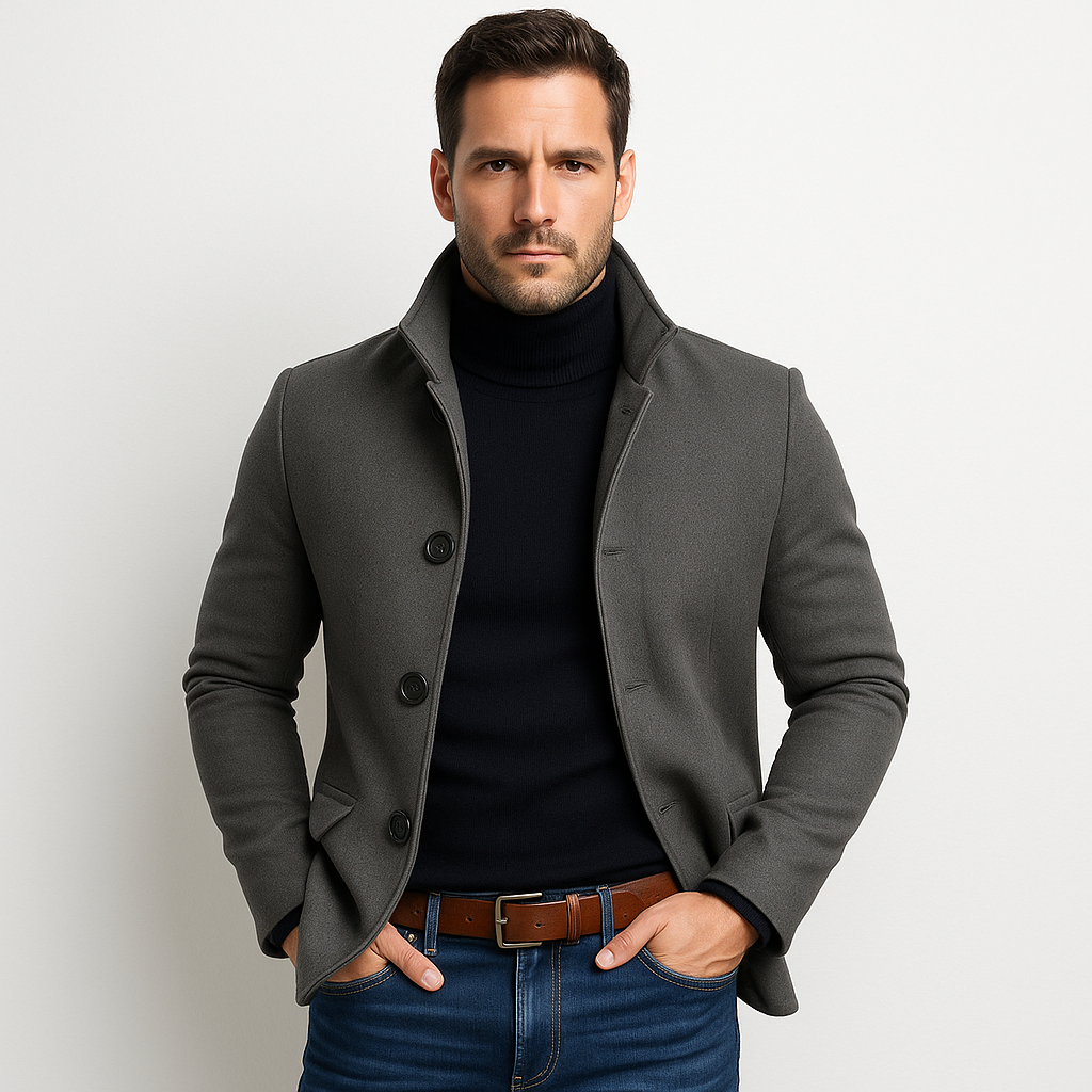 Cappotto slim fit da uomo | Moderno