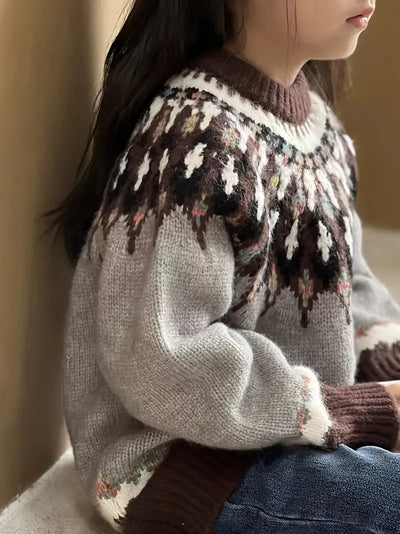 Maglione Foderato in Pile per Bambini con Sensazione Confortevole