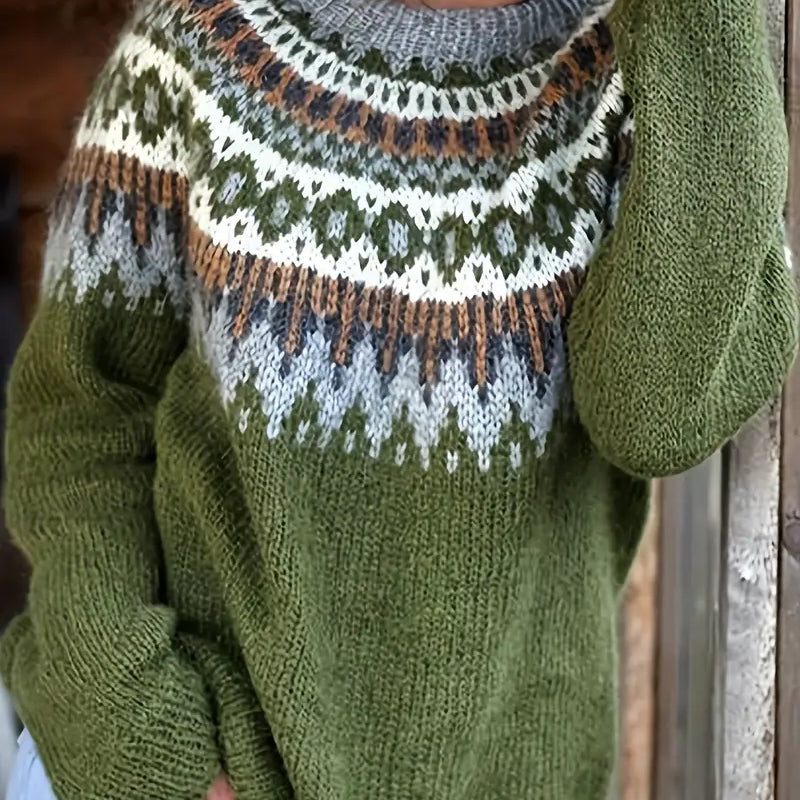 Maglione Islandese in Stile Vintage per Giornate Confortevoli
