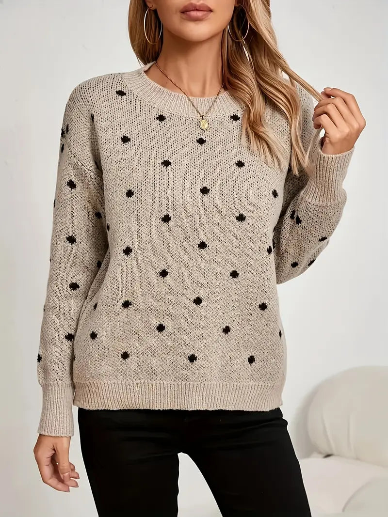 Maglione Donna Con Collo Rotondo Confortevole