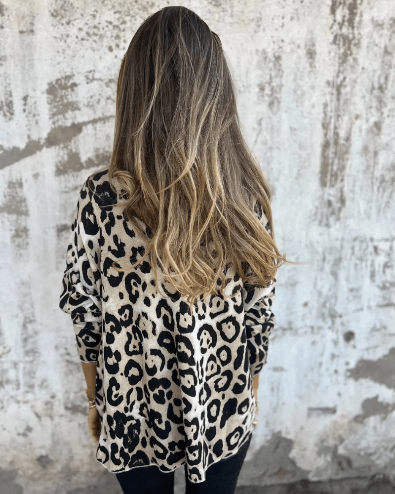 Elvéra | Top Casual Donna con Stampa Leopardo