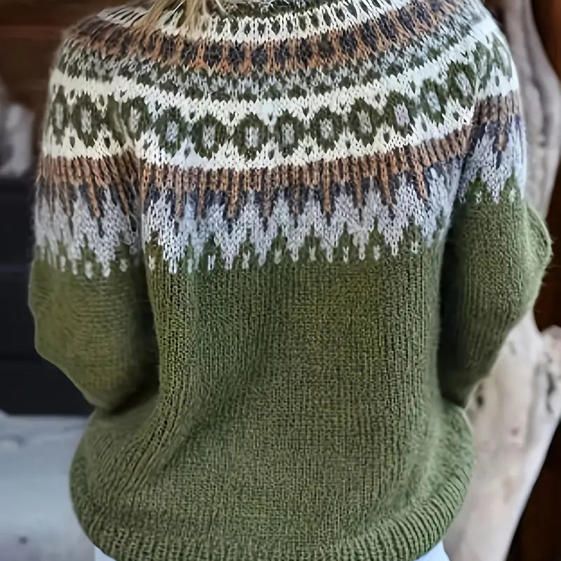 Maglione Islandese in Stile Vintage per Giornate Confortevoli
