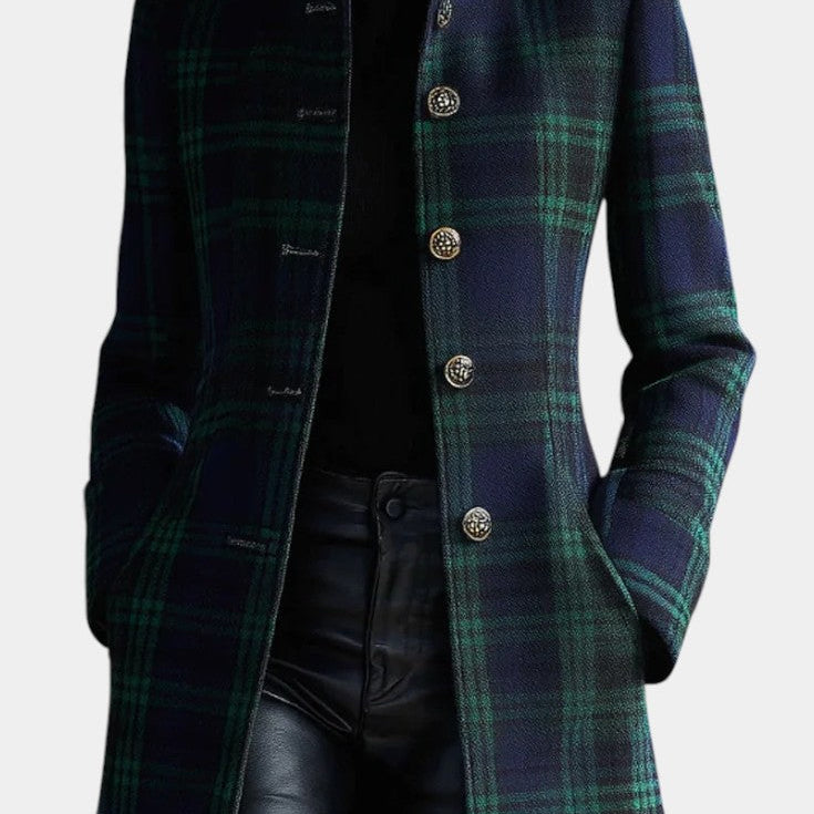 Marta - Cappotto elegante con motivo a quadri