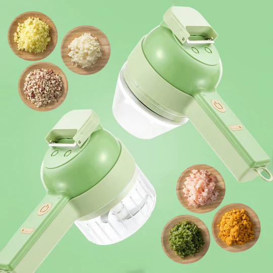 SliceEase™ | Affetta, taglia a cubetti e frulla in pochi secondi!