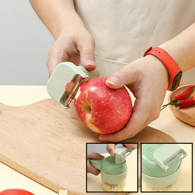 SliceEase™ | Affetta, taglia a cubetti e frulla in pochi secondi!