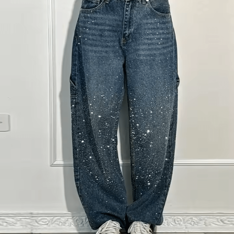 Starlight® | Jeans Carpenter Balloon alla Moda con Glitters